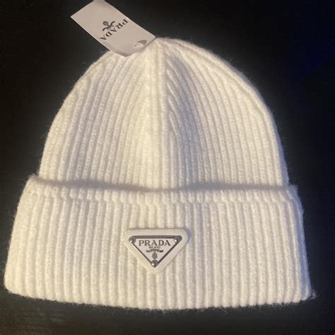 off white Prada beanie